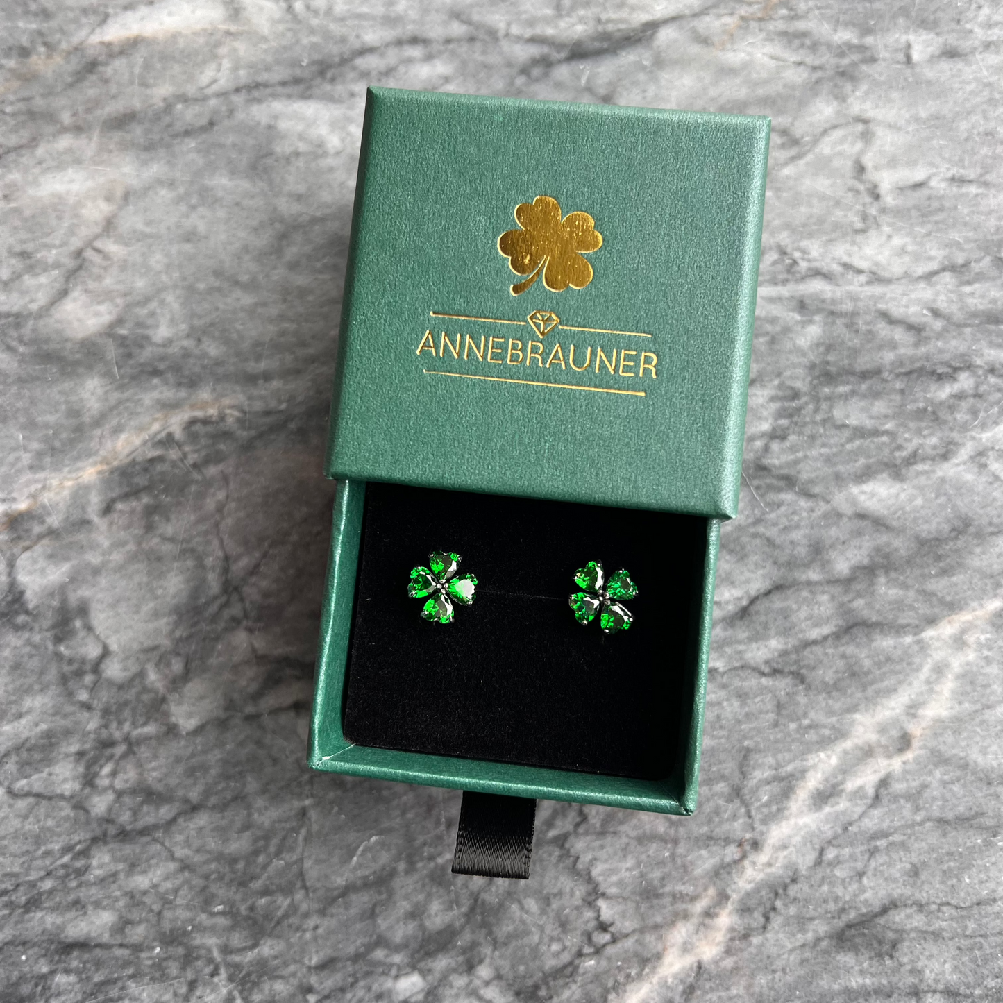 ANNEBRAUNER Klavertjevier Oorknopjes