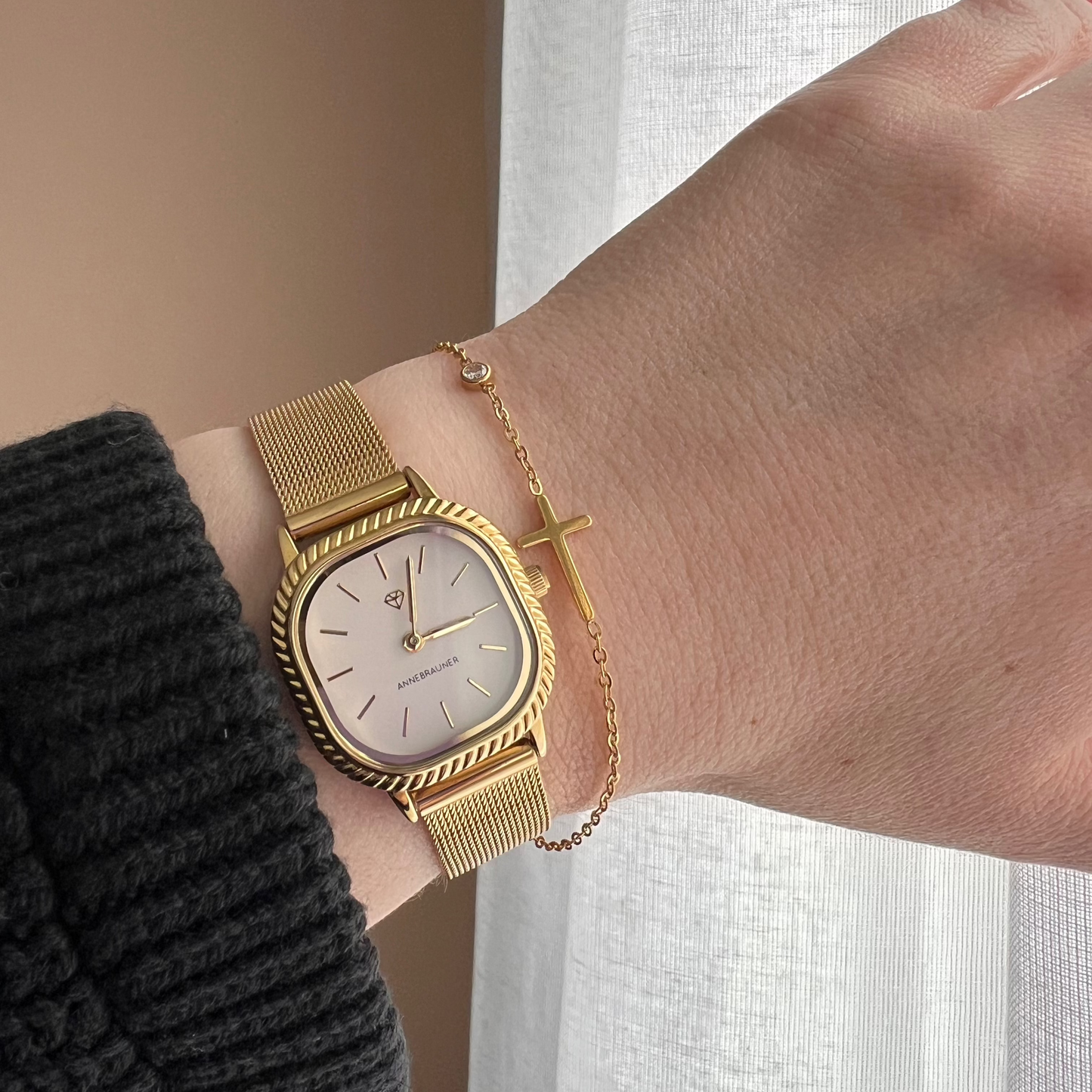 ANNEBRAUNER Cross Zirconia Bracelet