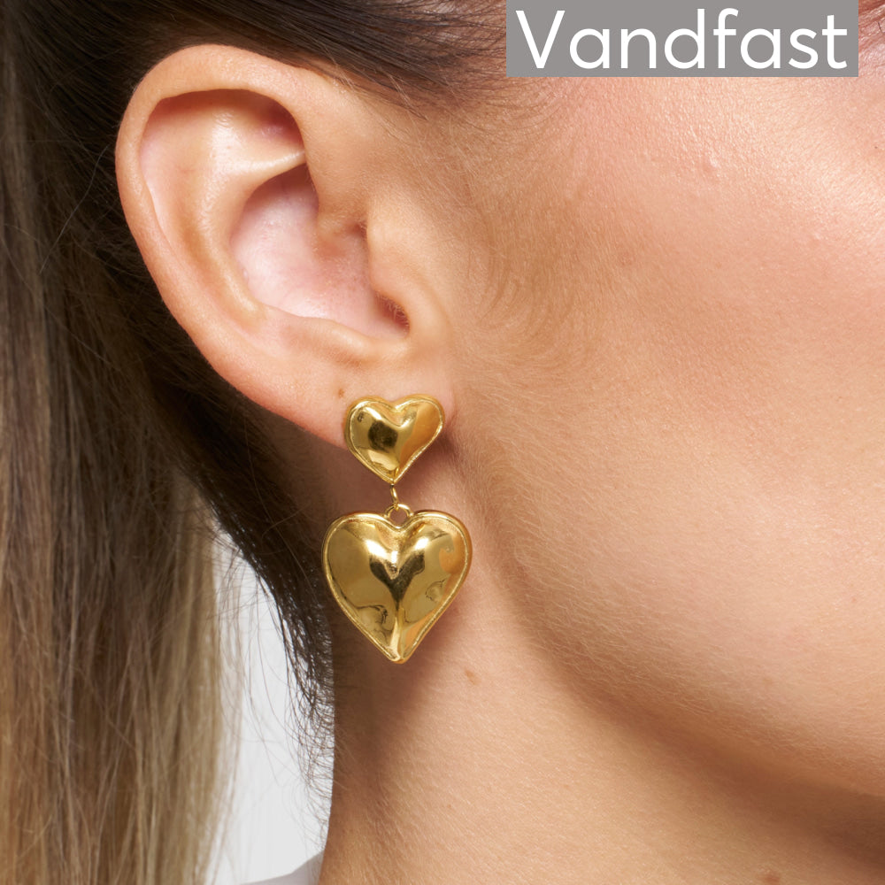 Annebrauner Chunky Wien Heart Earrings