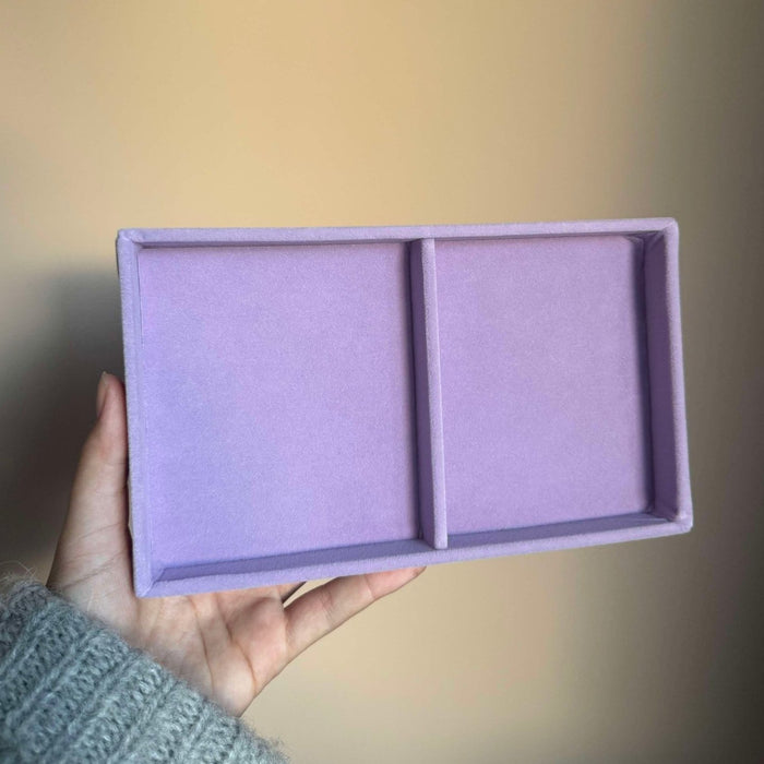 ANNEBRRAUNER Fluwelen Dienblad Lavendel 2-delig