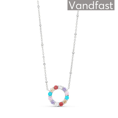 ANNEBRAUNER Big Multicolor Circle Necklace