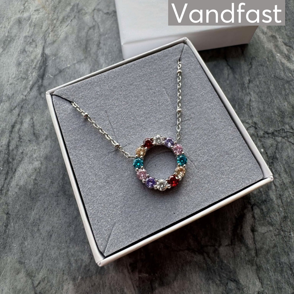 Annebrauner Big Multicolor Circle Necklace