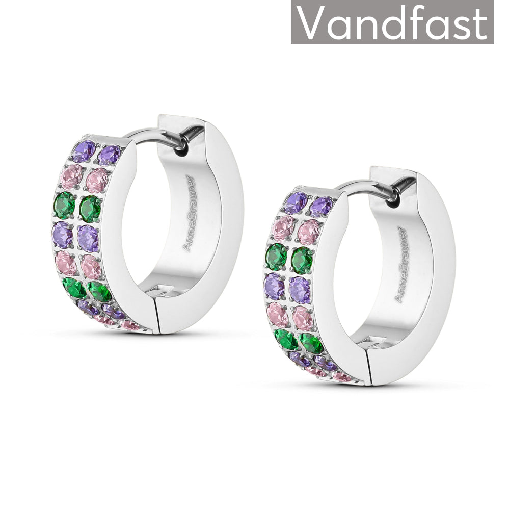ANNEBRAUNER Creole Double Line Green/Pink Mix