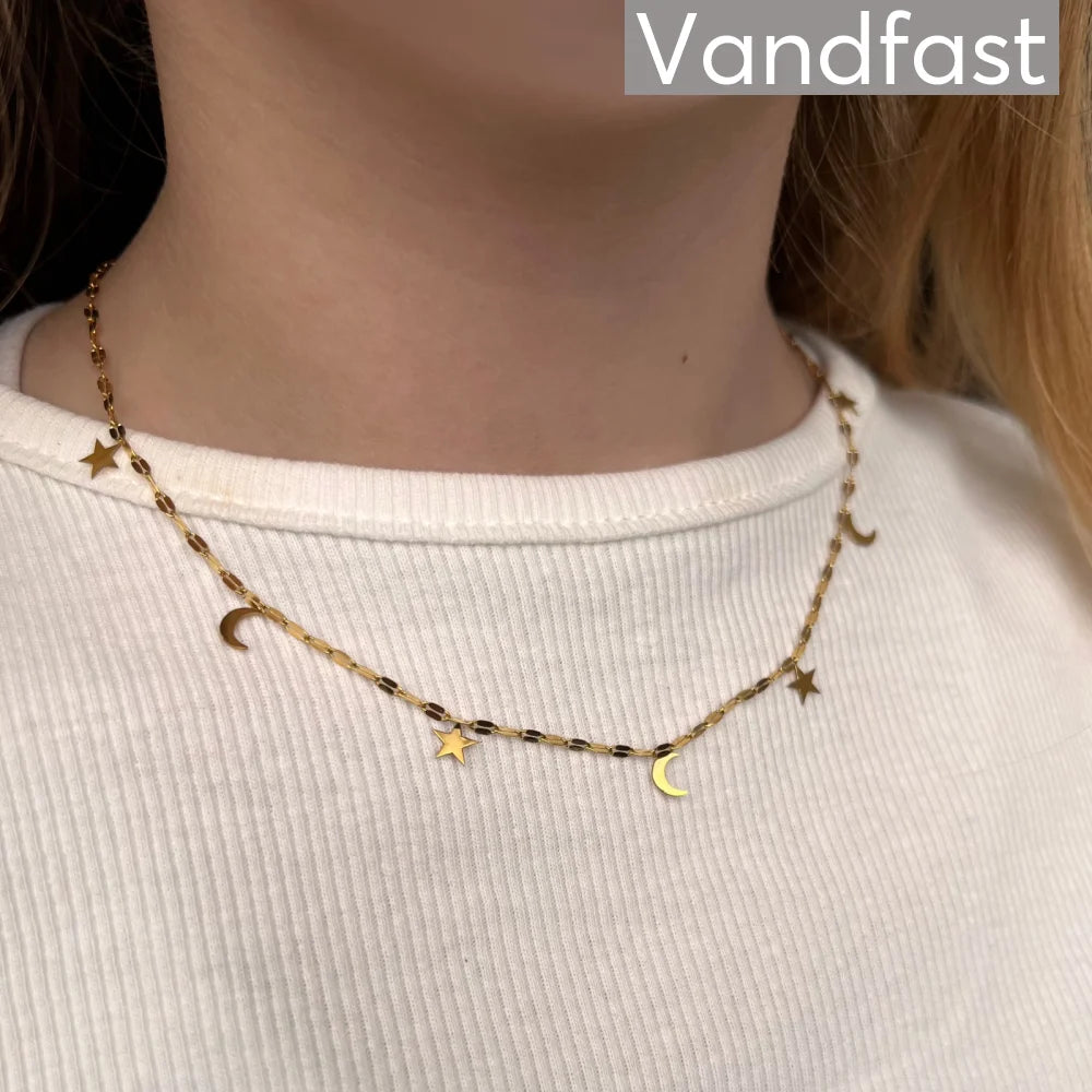 ANNEBRAUNER Star & Moon Necklace