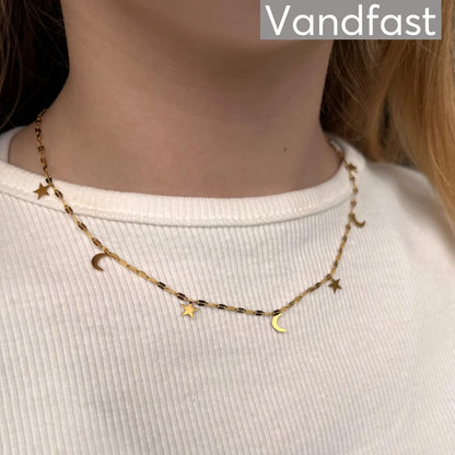 ANNEBRAUNER Star & Moon Necklace