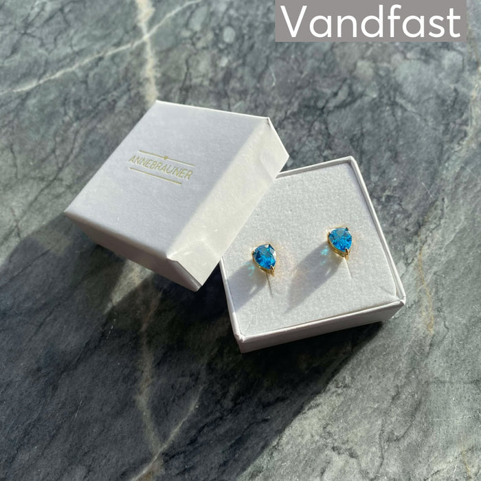 Annebrauner Waterdrop Blue Topaz Earrings