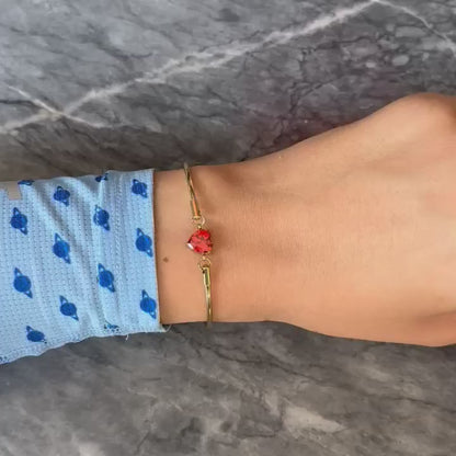 ANNEBRAUNER Romance Armband Rood