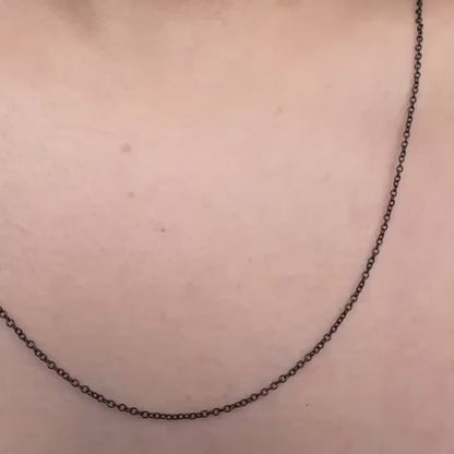 ANNEBRAUNER Ketting Zwart 50 cm + 7 cm