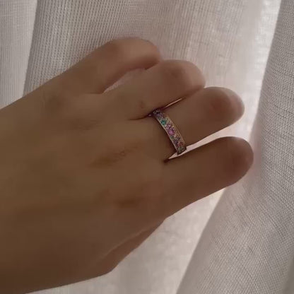 ANNEBRAUNER Sparkling Ring Roze/Violet