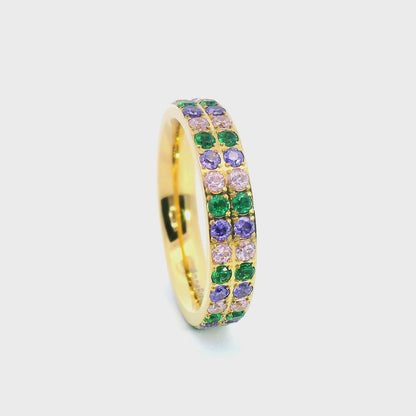 ANNEBRAUNER Alliance Green/Pink Mix
